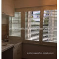 Home Decoration Elegant Style Wooden plantation shutter/window shutters with slat style